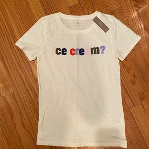 Jcrew NWT XS Icecream? Tee